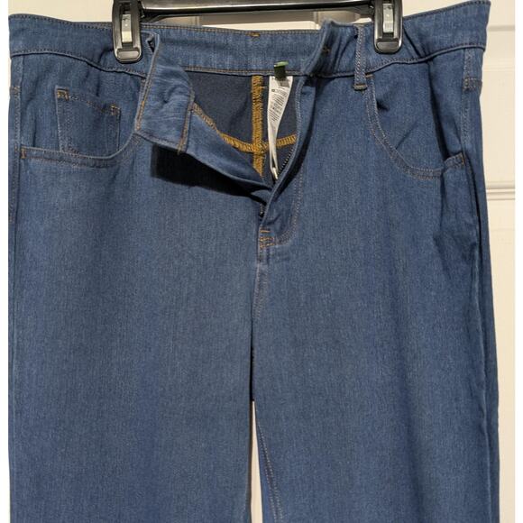 Halara Bootcut Jeans Womens Large Petite Blue Flex Denim Stretch Pockets Casual - Picture 9 of 11